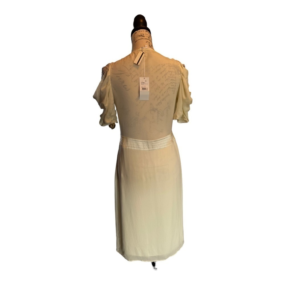 Vanessa Bruno 100% silk cream color dress EU size 40/US size 8, new with tags - Picture 3 of 13